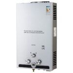 CO-Z 10L Gas Durchlauferhitzer LPG Warmwasserbereiter Durchlauferhitzer Warmwasserspeicher Heißwasserbereiter Boiler Tankless Instant Boiler (10L)  
